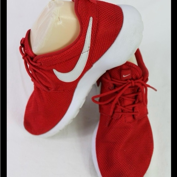 Nike Red and White Sneakers with Breathable Fabric (UNISEX ) - Picture 1 of 12